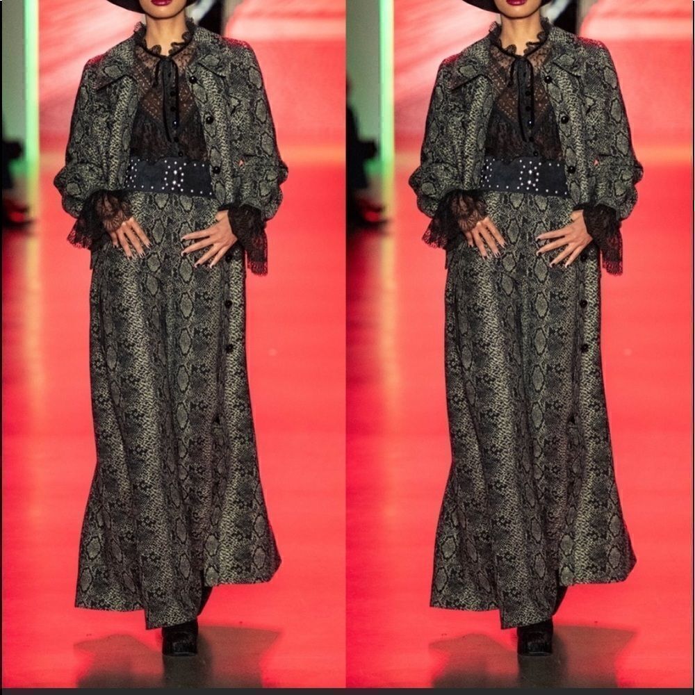 Free People Anna Sui Serpent’s Shimmer Coat